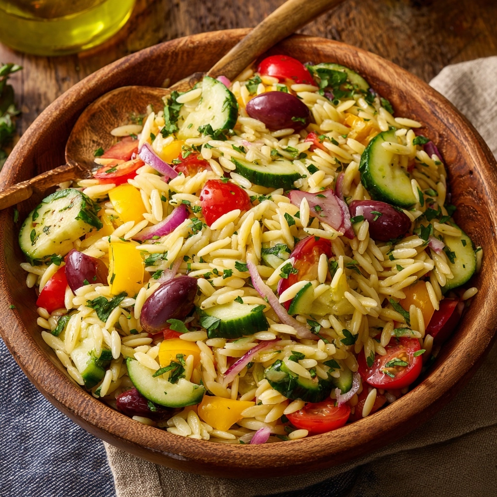 Greek Orzo Salad Recipe - Recipe Image