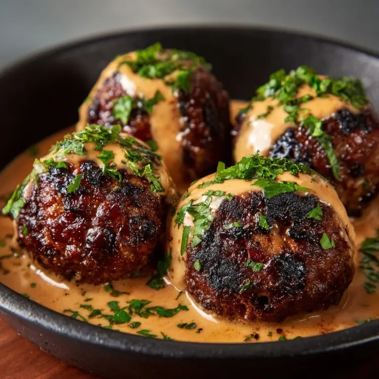Juicy Korean-Style BBQ Meatballs with Spicy Mayo Sauce Recipe