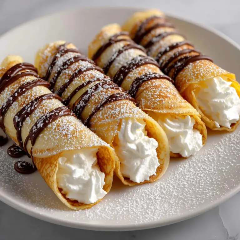 Nutella Cream-Filled Crepes Recipe