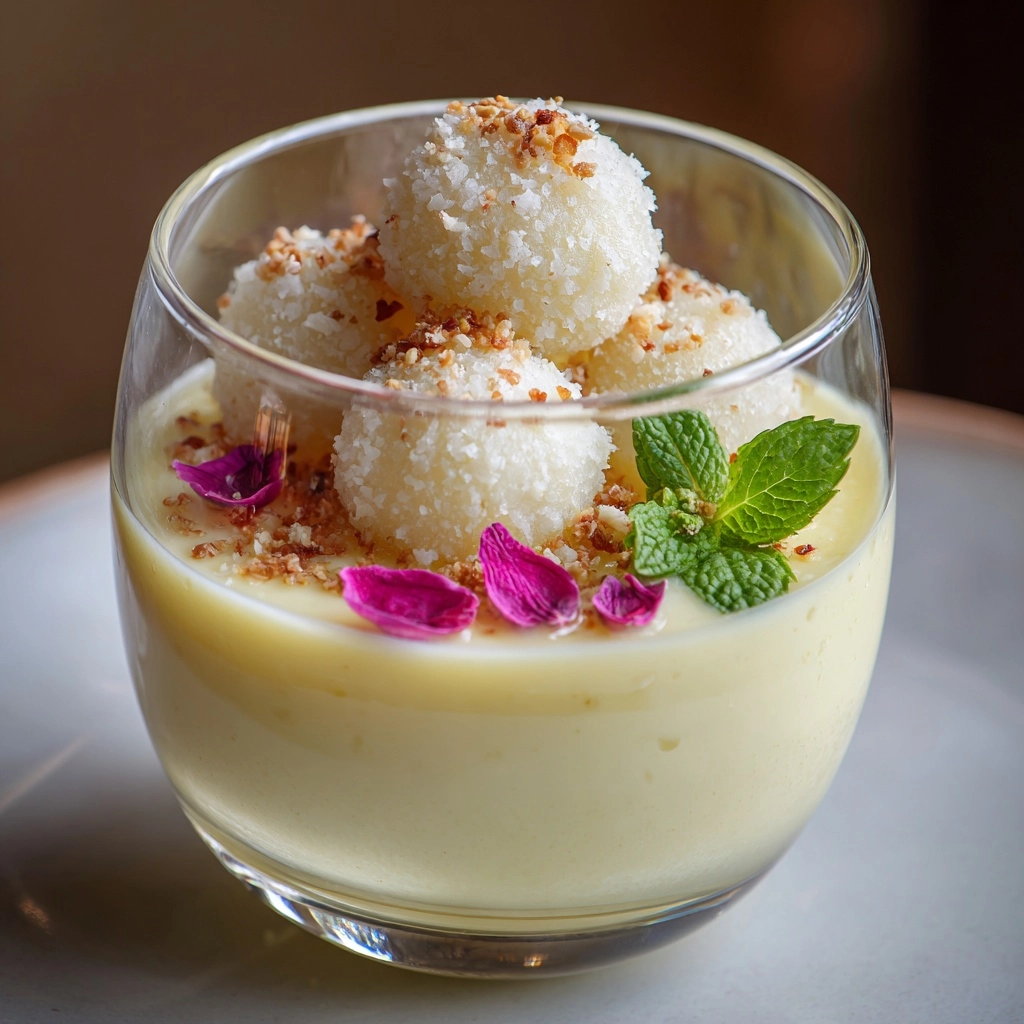 Custard Rasgulla Recipe - Recipe Image