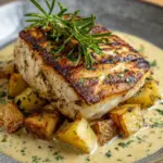Cod & Potatoes in Rosemary Cream Sauce Recipe
