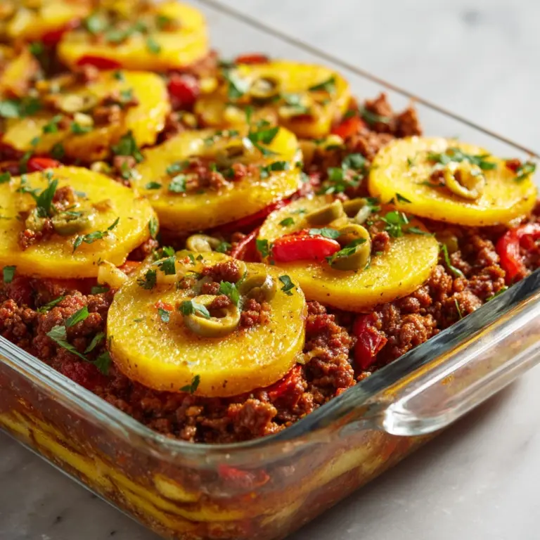 Southern Five Layer Beef Casserole Recipe