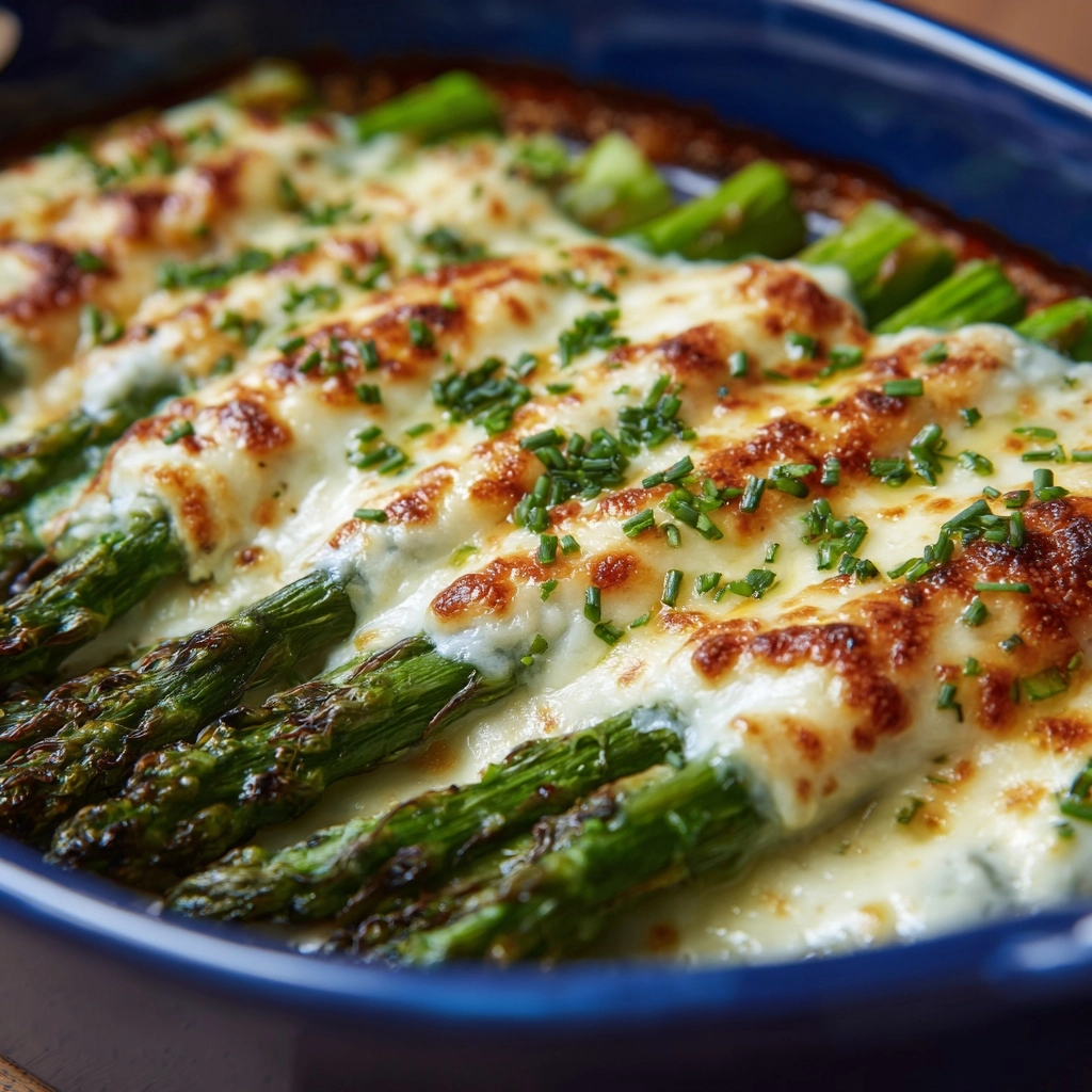 Cheesy Baked Asparagus Recipe - Recipe Image