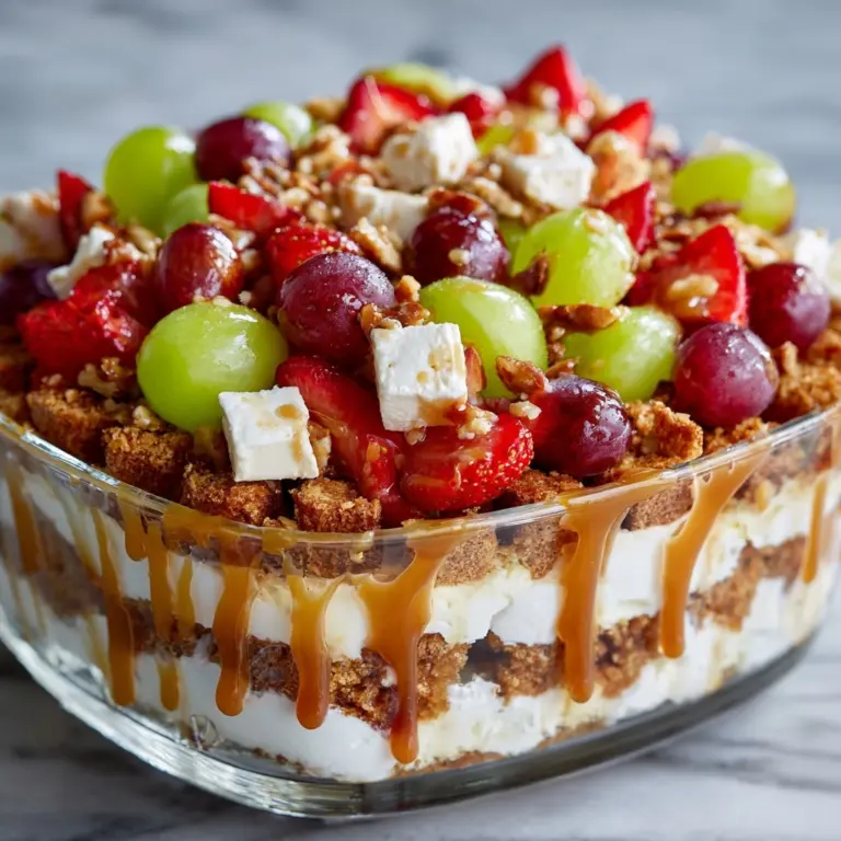 Caramel Crunch Cheesecake Fruit Salad Recipe