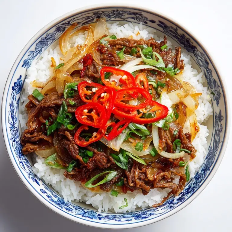 Gyudon (Japanese Beef Rice Bowl) Recipe