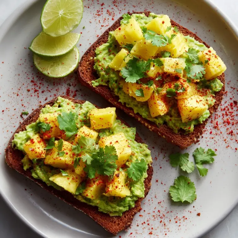Tropical Avocado Toast Recipe