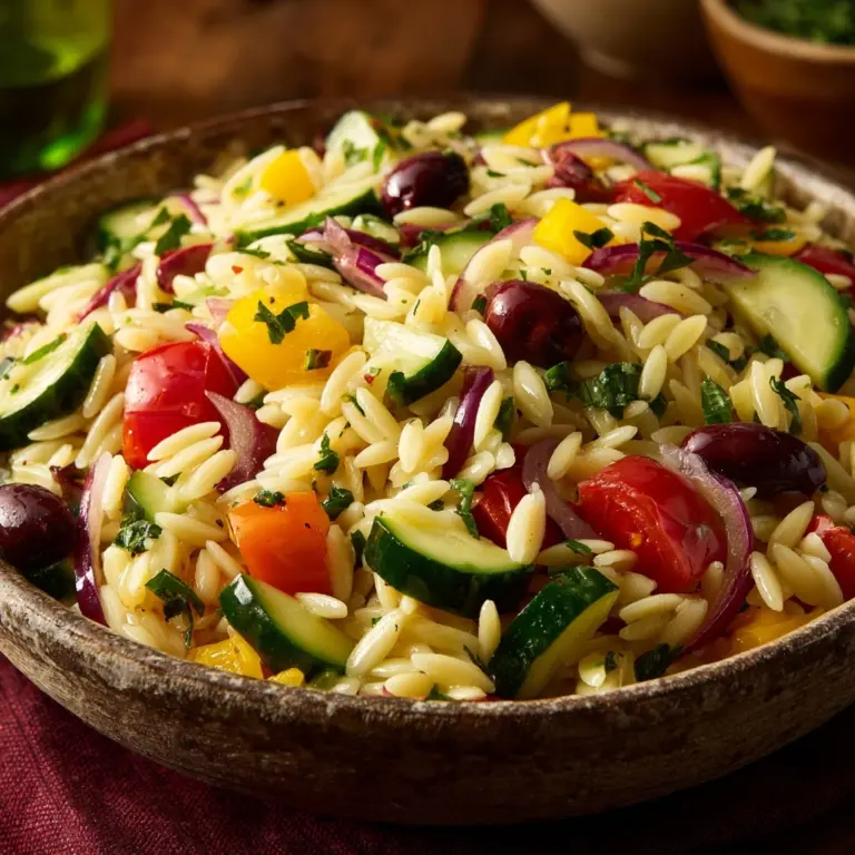 Greek Orzo Salad Recipe
