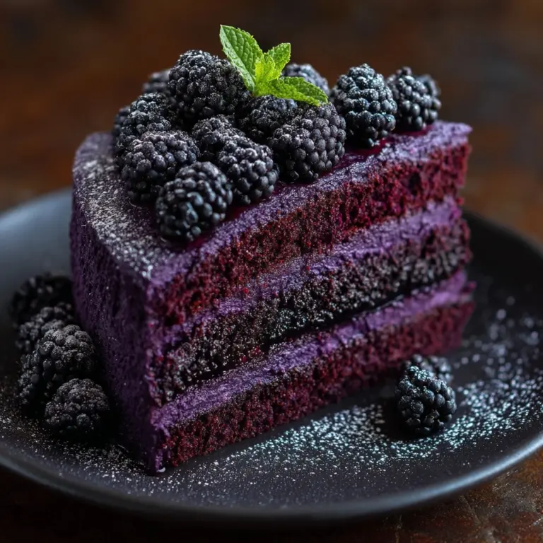 Blackberry Velvet Gothic Cake Recipe