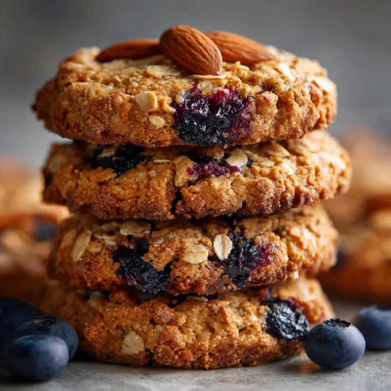 Banana Blueberry Oatmeal Breakfast Cookies Recipe