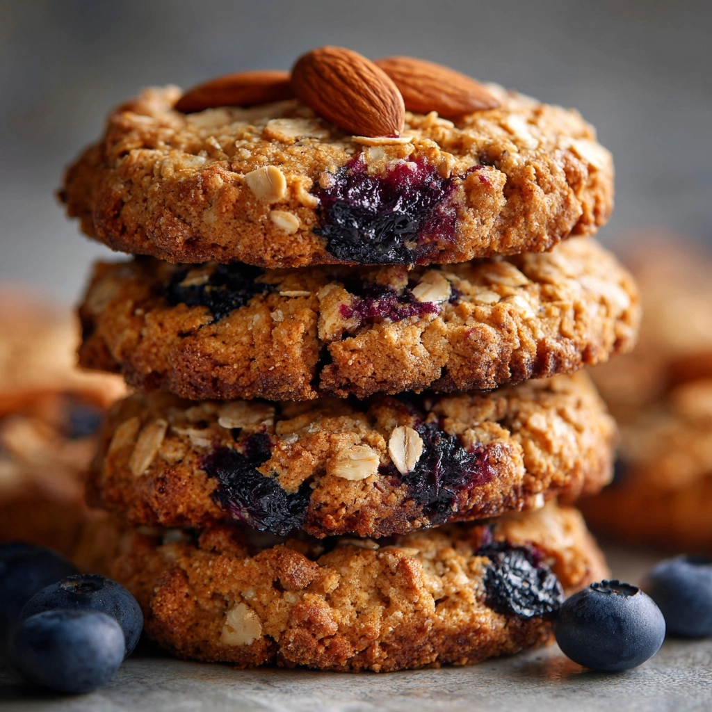 Banana Blueberry Oatmeal Breakfast Cookies Recipe - Recipe Image