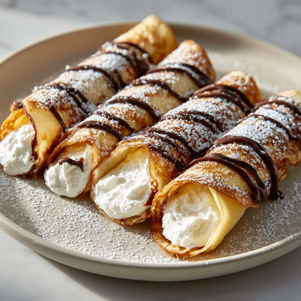 Nutella Cream-Filled Crepes Recipe - Recipe Image