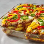 Southern Five Layer Beef Casserole Recipe