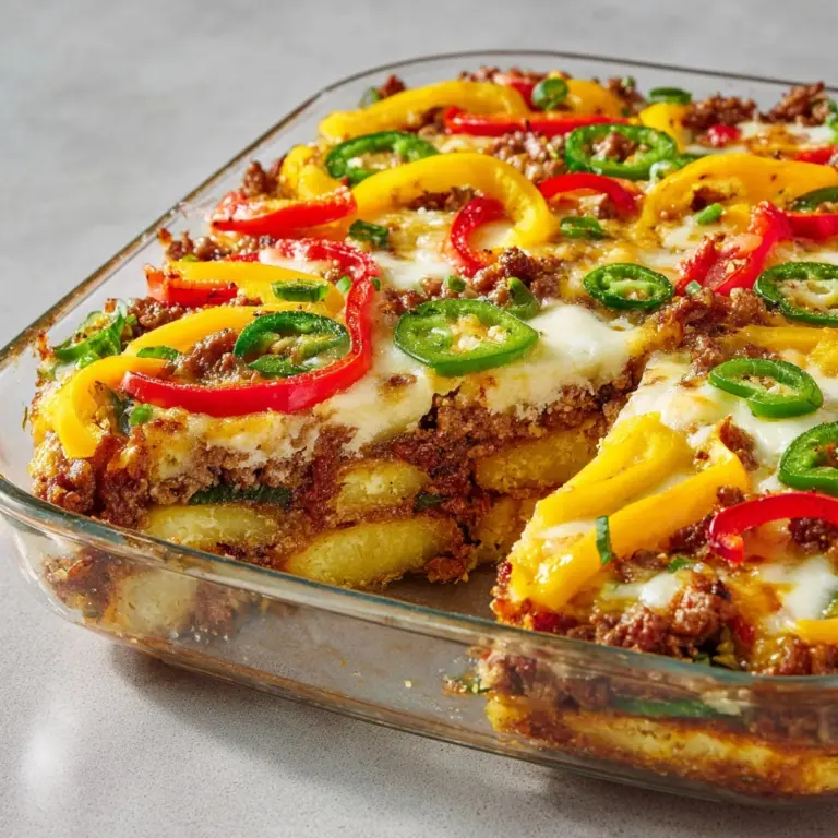 Southern Five Layer Beef Casserole Recipe