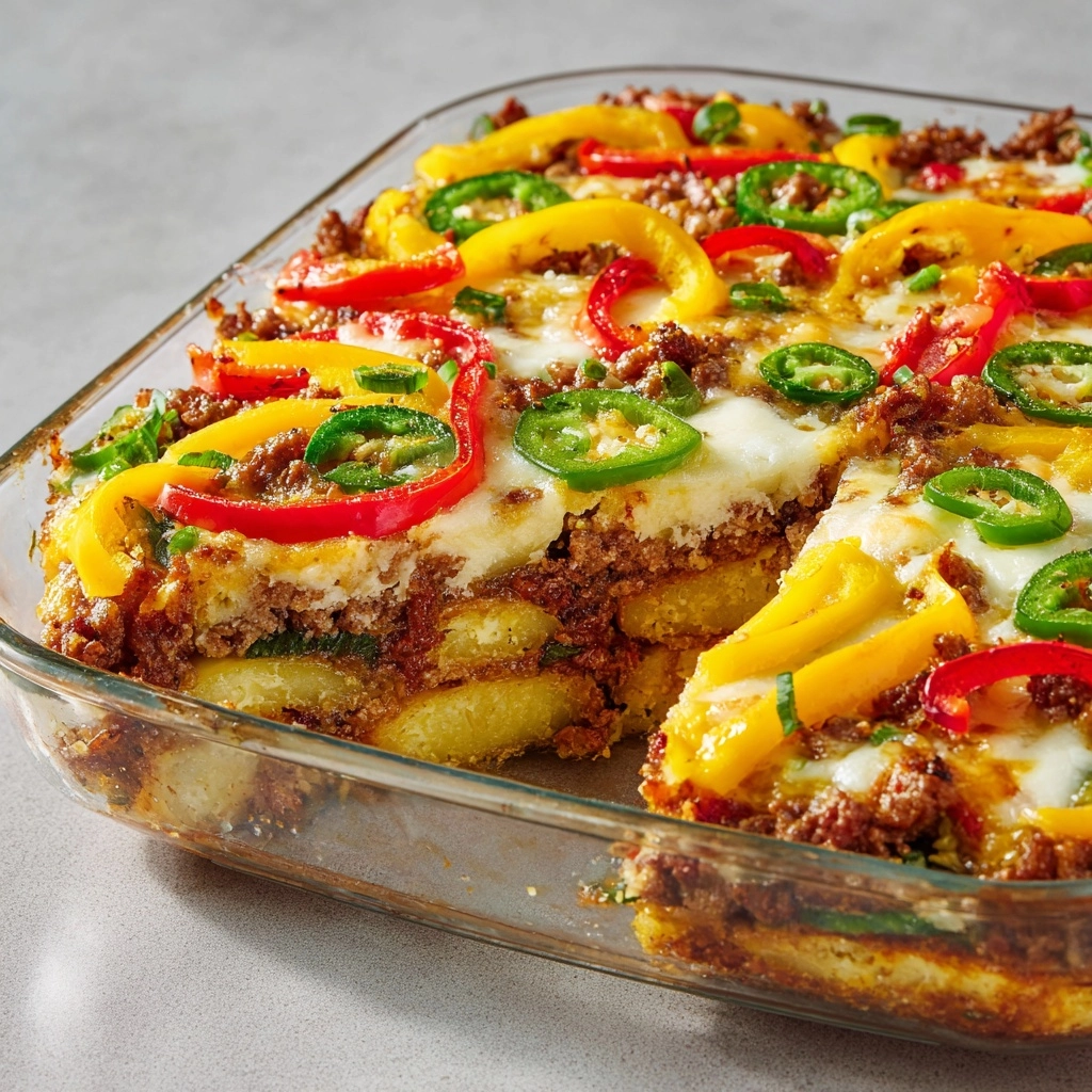 Southern Five Layer Beef Casserole Recipe