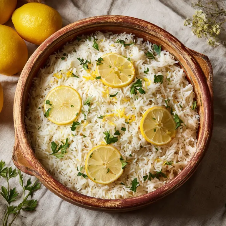Greek Lemon Rice Recipe