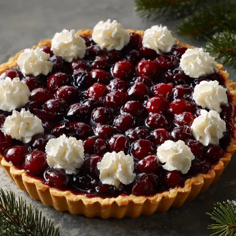 Cranberry Custard Pie Recipe