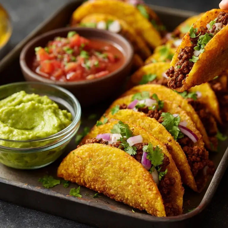 Crispy Ground Beef Tacos Recipe