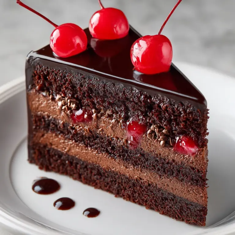 Decadent Black Forest Cheesecake Cake Recipe