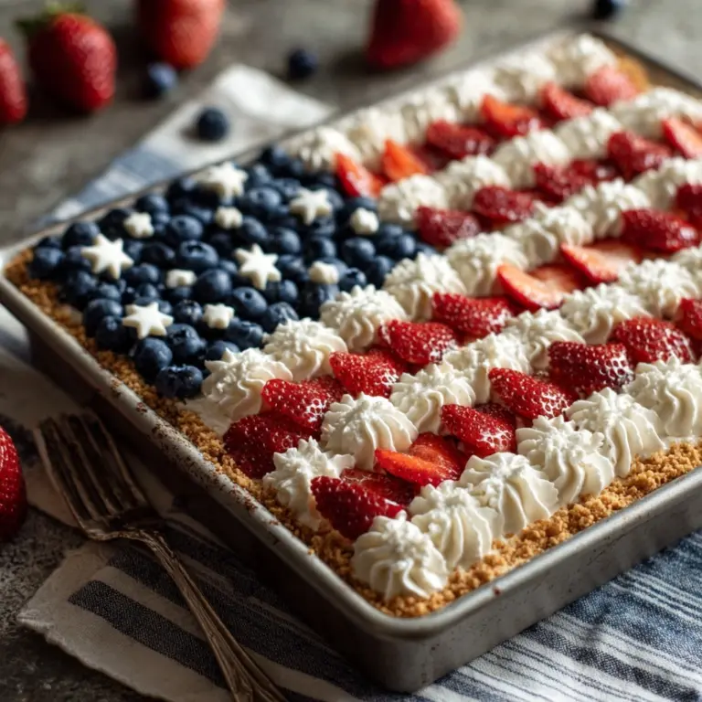 American Flag Fruit Pizza Recipe