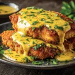 Pretzel Chicken with Mustard Cheddar Sauce Recipe