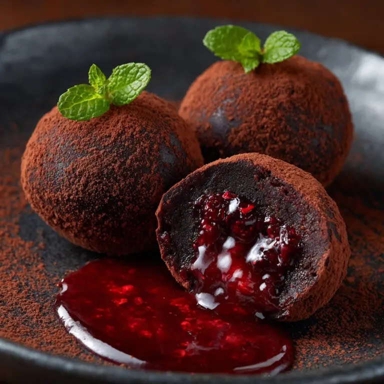 Strawberry Dark Chocolate Truffles Recipe