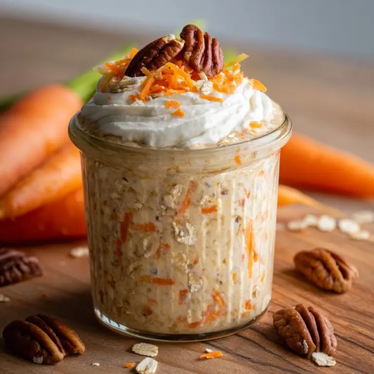 Carrot Cake Protein Overnight Oats Recipe