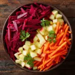 Raw Beet Salad with Apples and Carrots Recipe