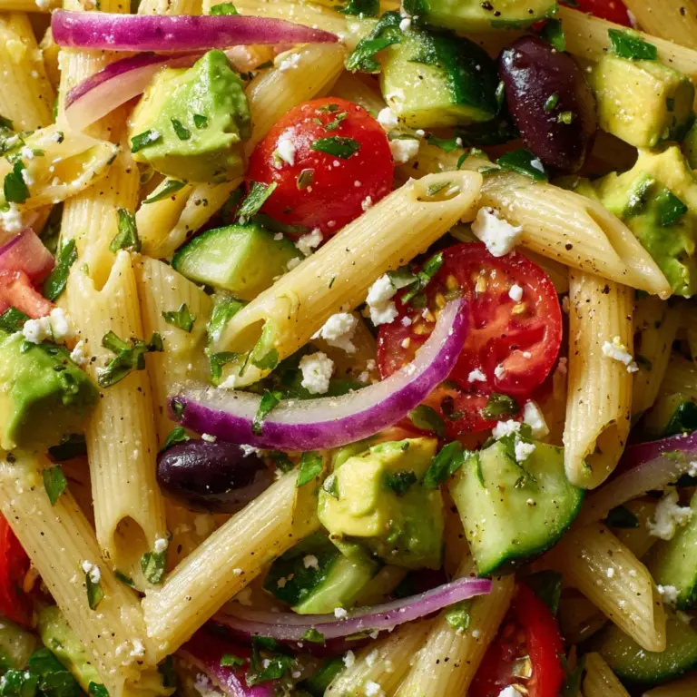 Lemon Herb Mediterranean Pasta Salad Recipe