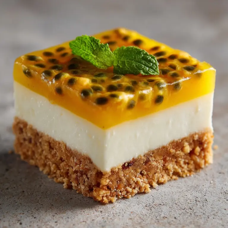 No-Bake Passion Fruit Slice Recipe