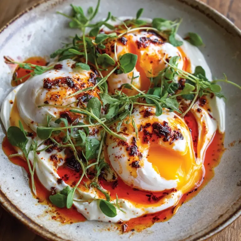 Turkish Eggs (Cilbir) Recipe
