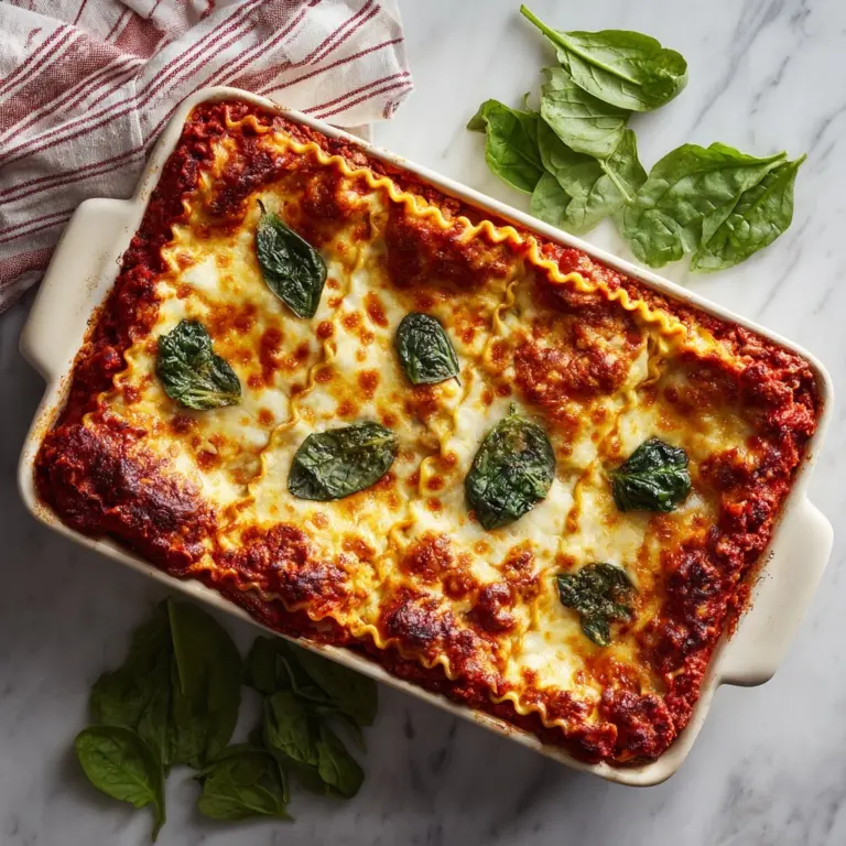 Pumpkin Spinach Lasagna Recipe