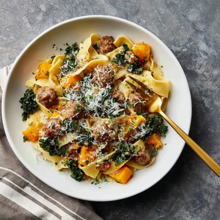 Butternut Squash Sausage Pasta Recipe