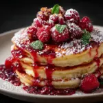 Raspberry Carrot Cake Pancakes Recipe