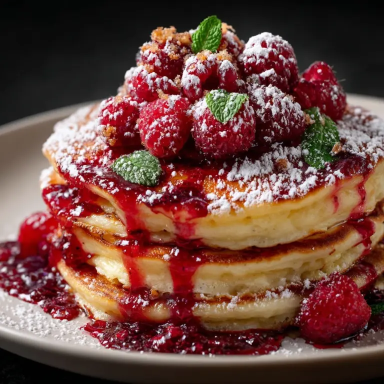 Raspberry Carrot Cake Pancakes Recipe