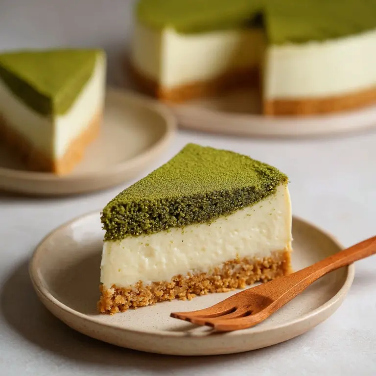 Matcha Green Tea Cheesecake Recipe
