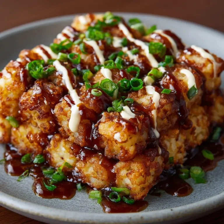 Loaded Beef Rib Tater Tots Recipe