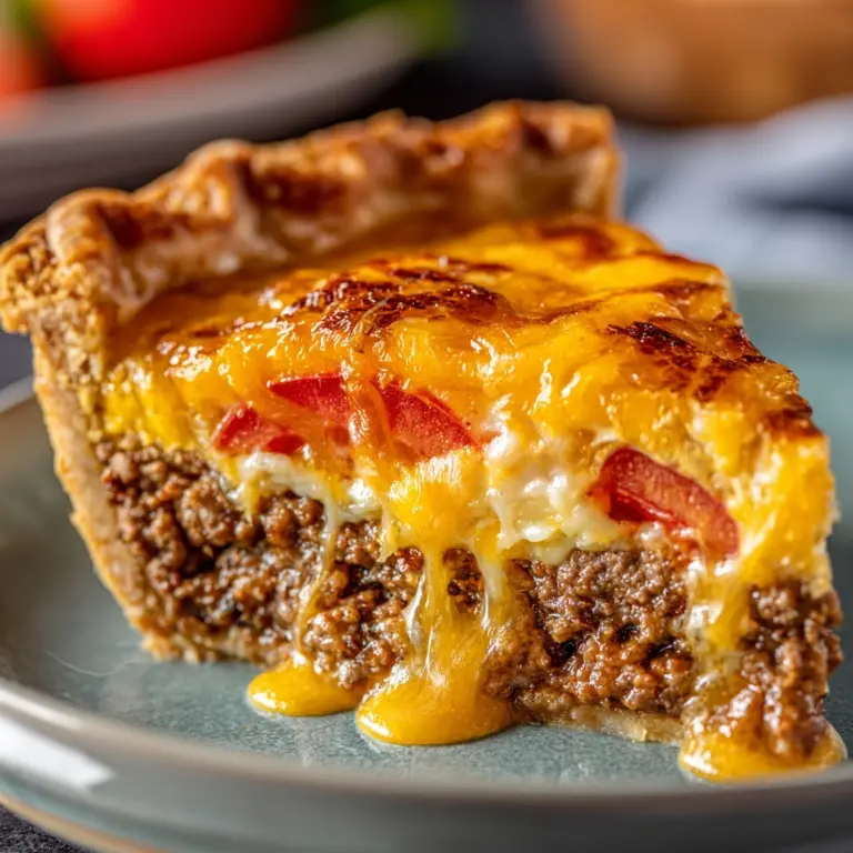 Classic American Cheeseburger Pie Recipe
