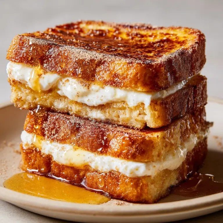 Churro Stuffed French Toast with Cinnamon Sugar Recipe