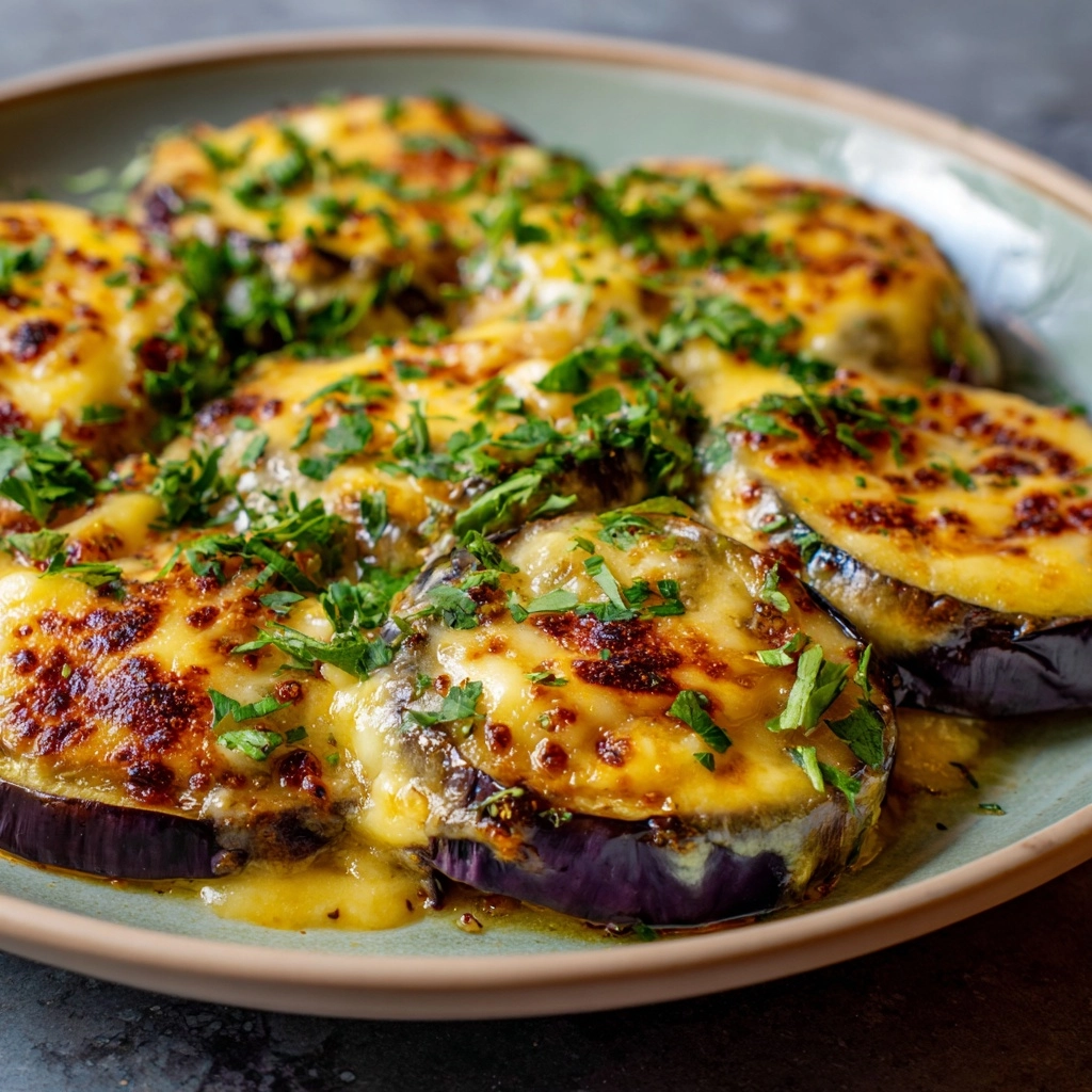 Lemon Garlic Roasted Eggplant Recipe - Recipe Image