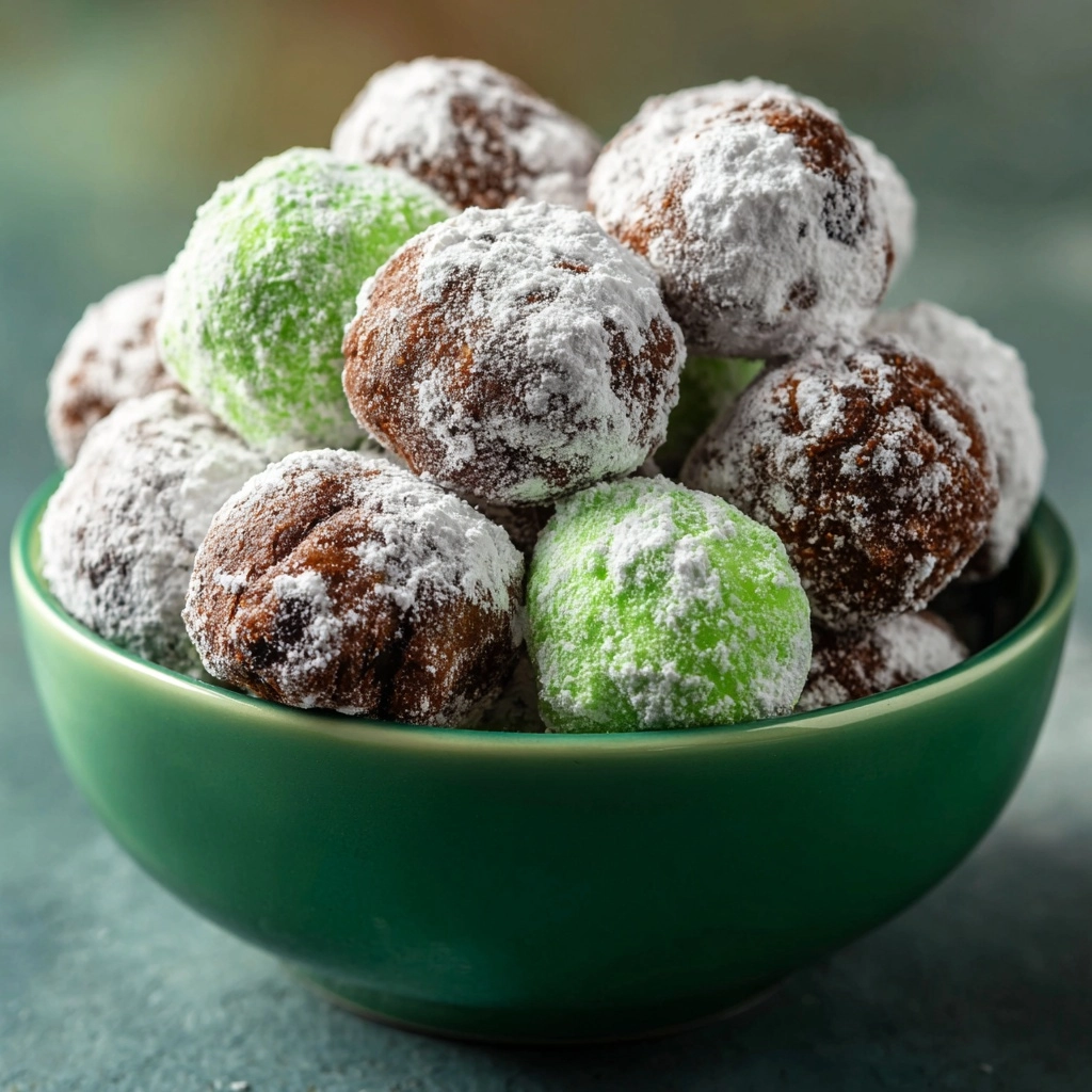 Green Mint Chocolate Muddy Buddies for St Recipe - Recipe Image