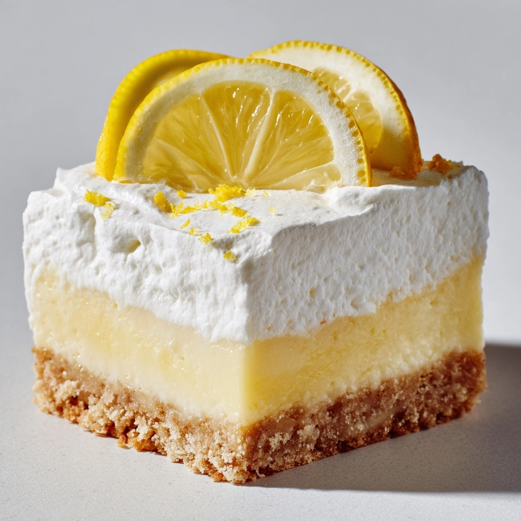 Zesty Lemon Cream Squares: A Cheesecake Delight Recipe - Recipe Image