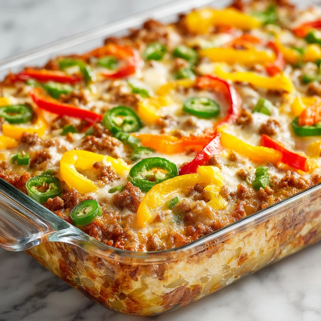 Southern Five Layer Beef Casserole Recipe - Recipe Image