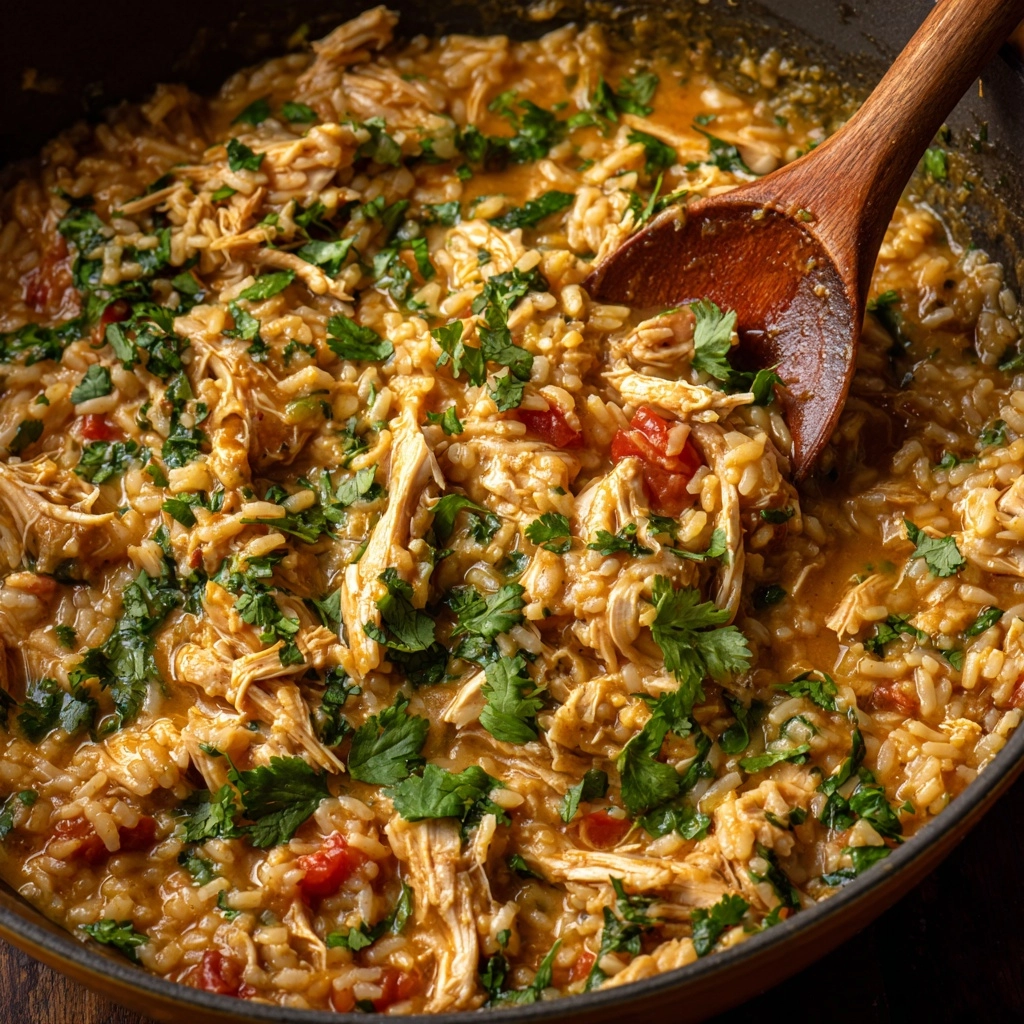 One-Pot Queso Chicken and Rice Recipe - Recipe Image