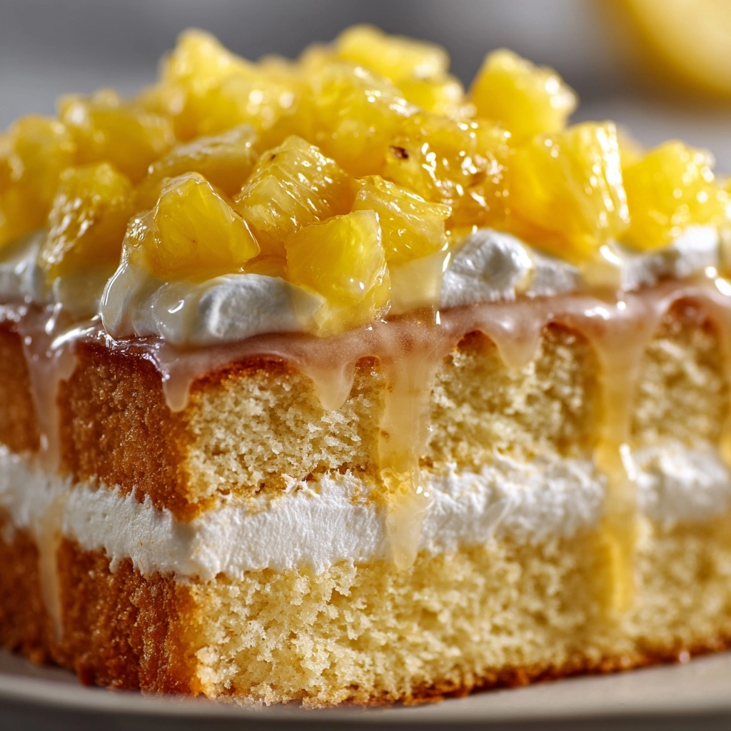 Juicy Pineapple Heaven Cake Recipe - Recipe Image
