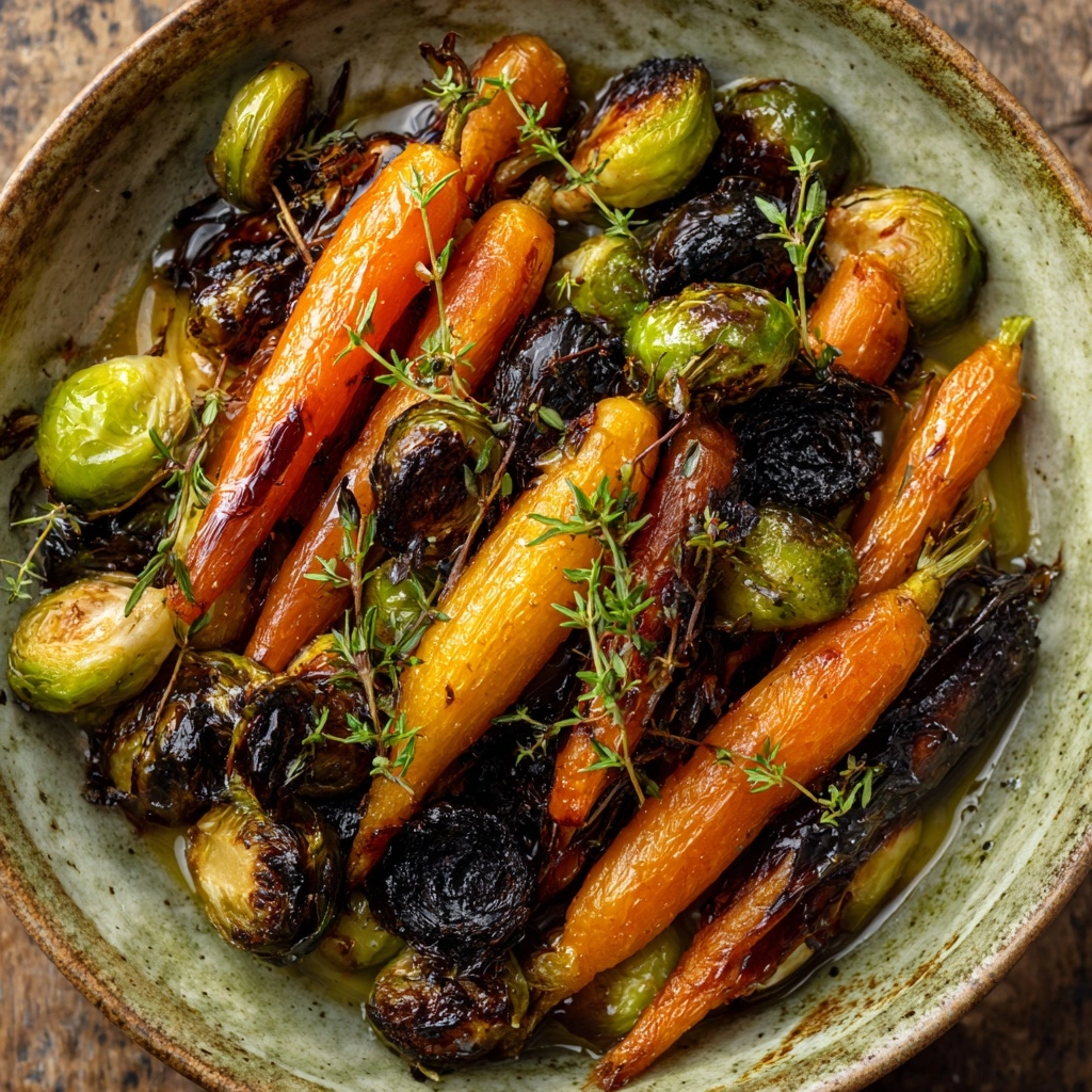 Roasted Carrots and Brussels Sprouts Recipe - Recipe Image