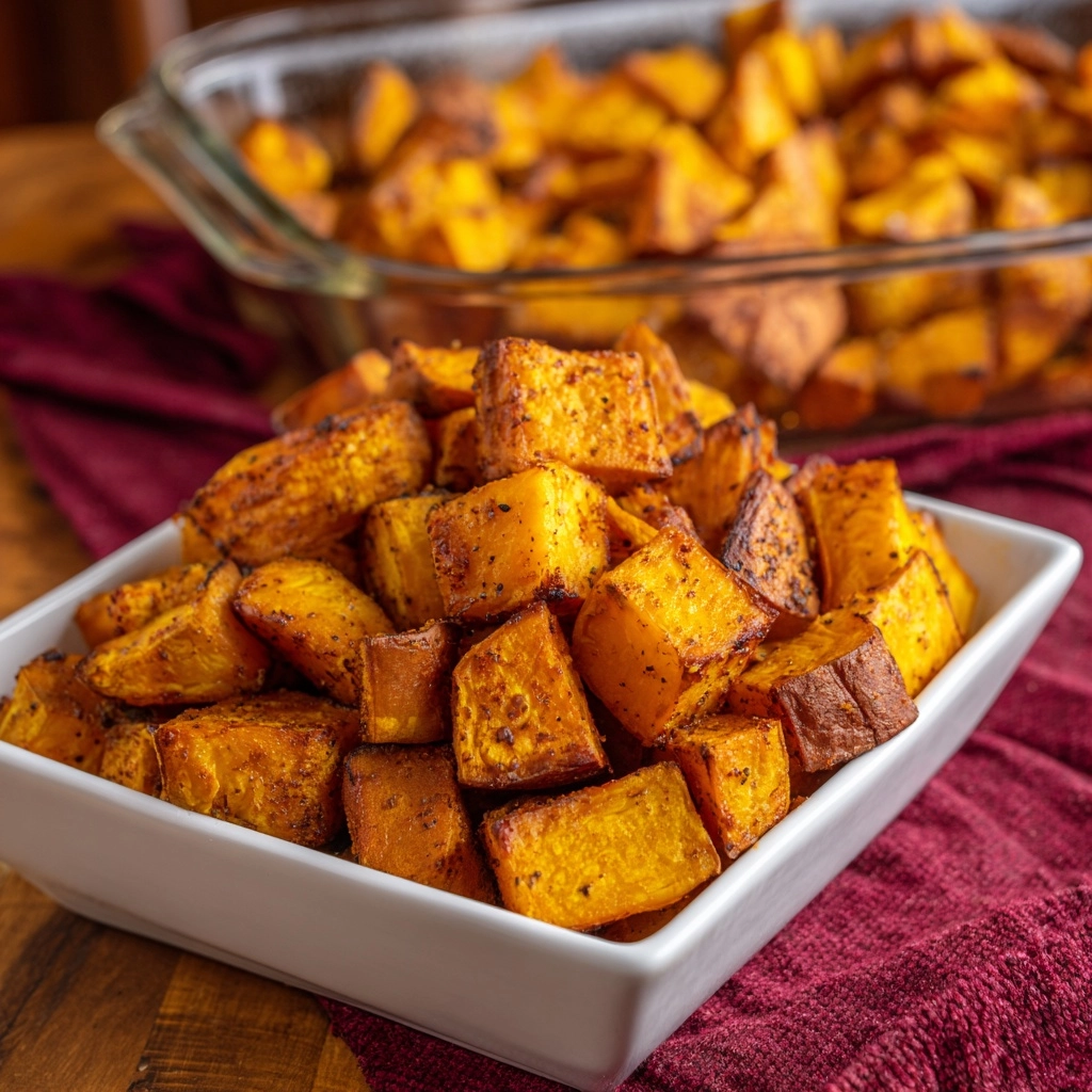 Easy Roasted Sweet Potato Bites Recipe - Recipe Image