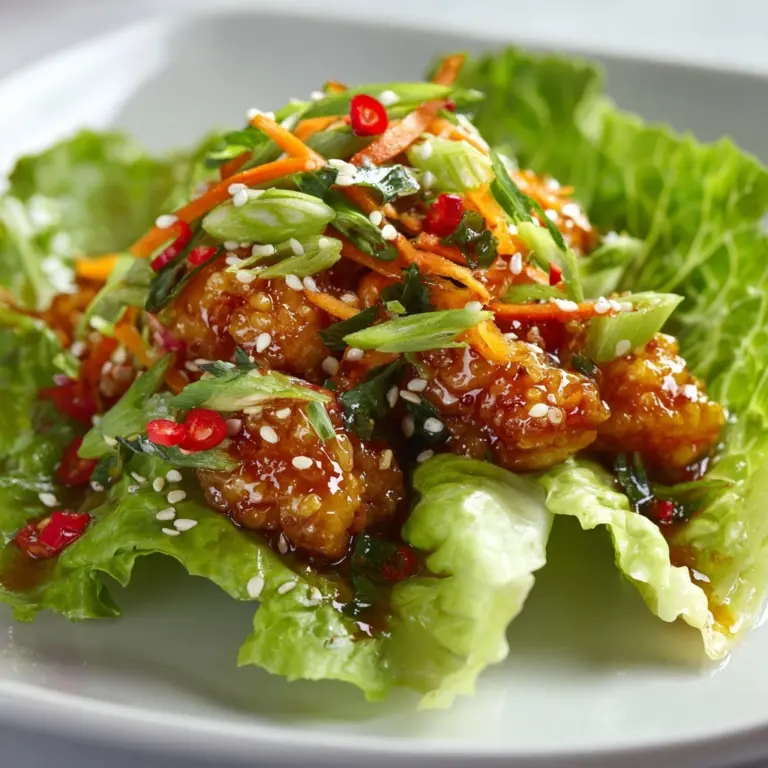 Thai Chicken Lettuce Wraps Recipe