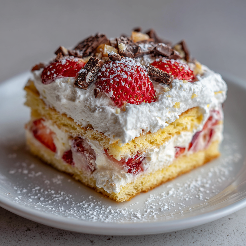 White Chocolate-Strawberry Tiramisu Recipe - Recipe Image