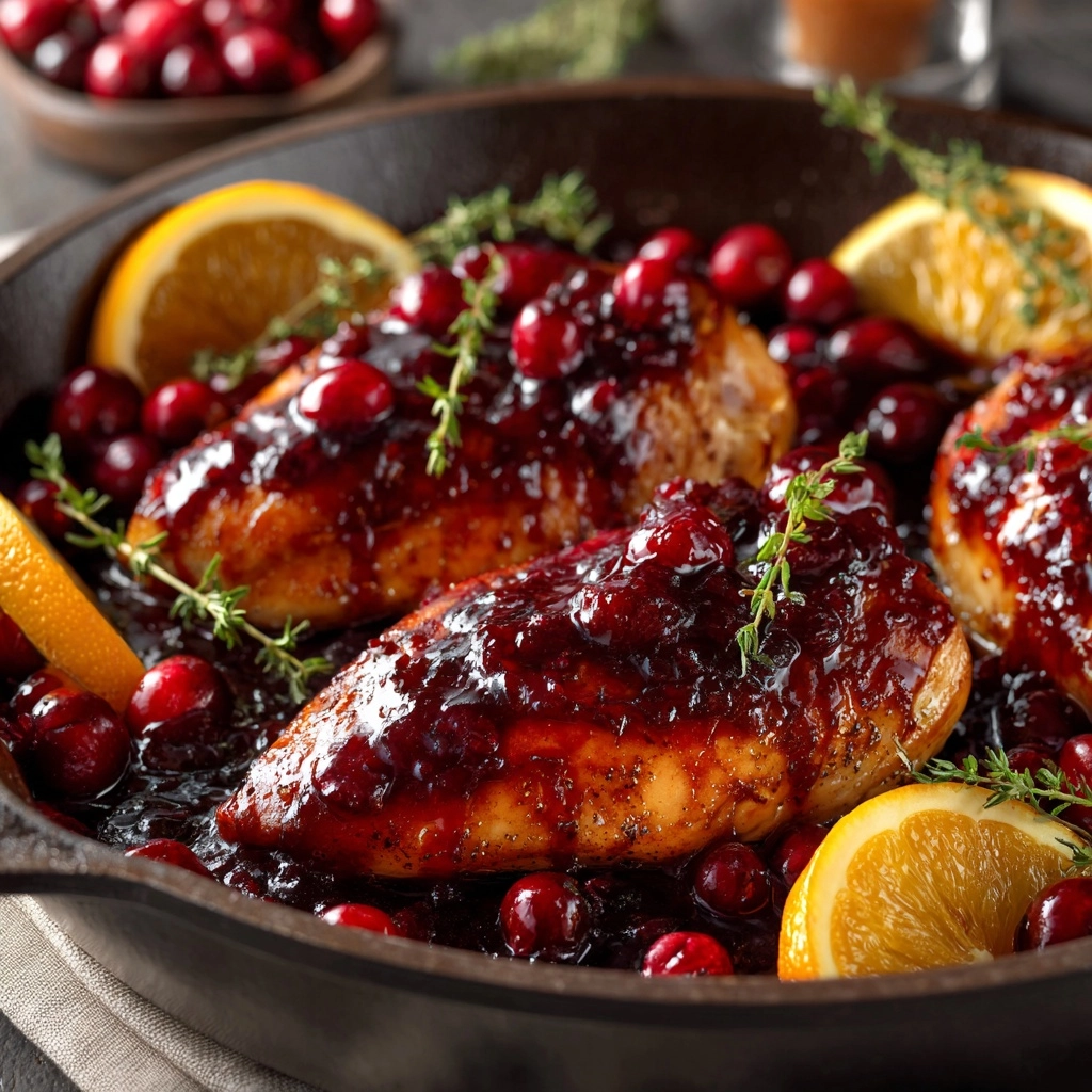 Cranberry Orange Chicken Recipe - Recipe Image