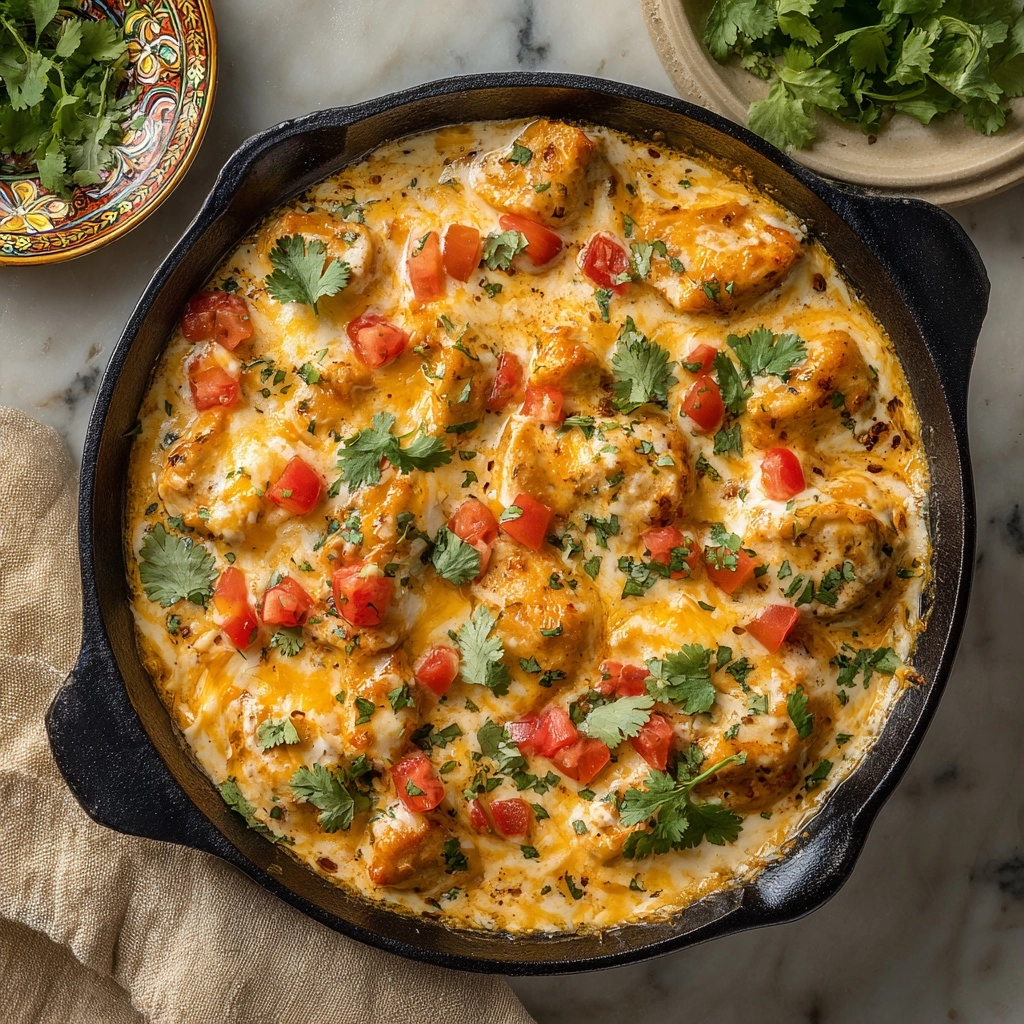 Skillet Chicken Con Queso Recipe - Recipe Image